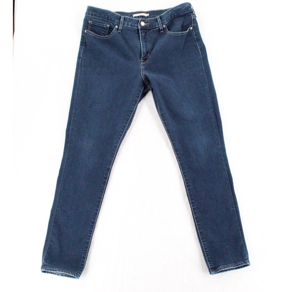 Levi's 311 Shaping Skinny Capri Women's Jeans Size 32 Blue Denim Stretch #2